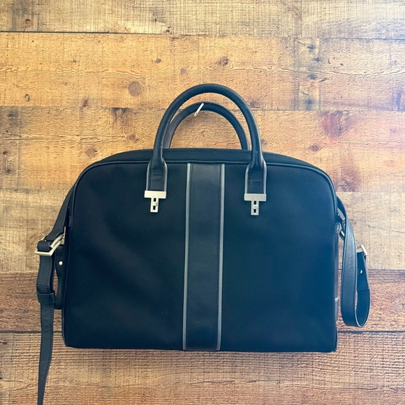 Unisex Tumi Briefcase Elements Collection Nylon Leather Laptop Bag - Picture 1 of 13